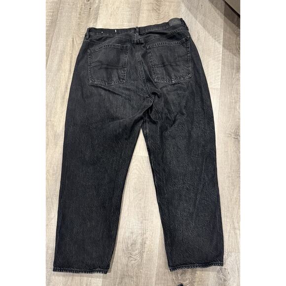 American Eagle Real Good Jeans Black Womens Size 14 Stretch 26 Inseam, Trendy - Picture 2 of 7
